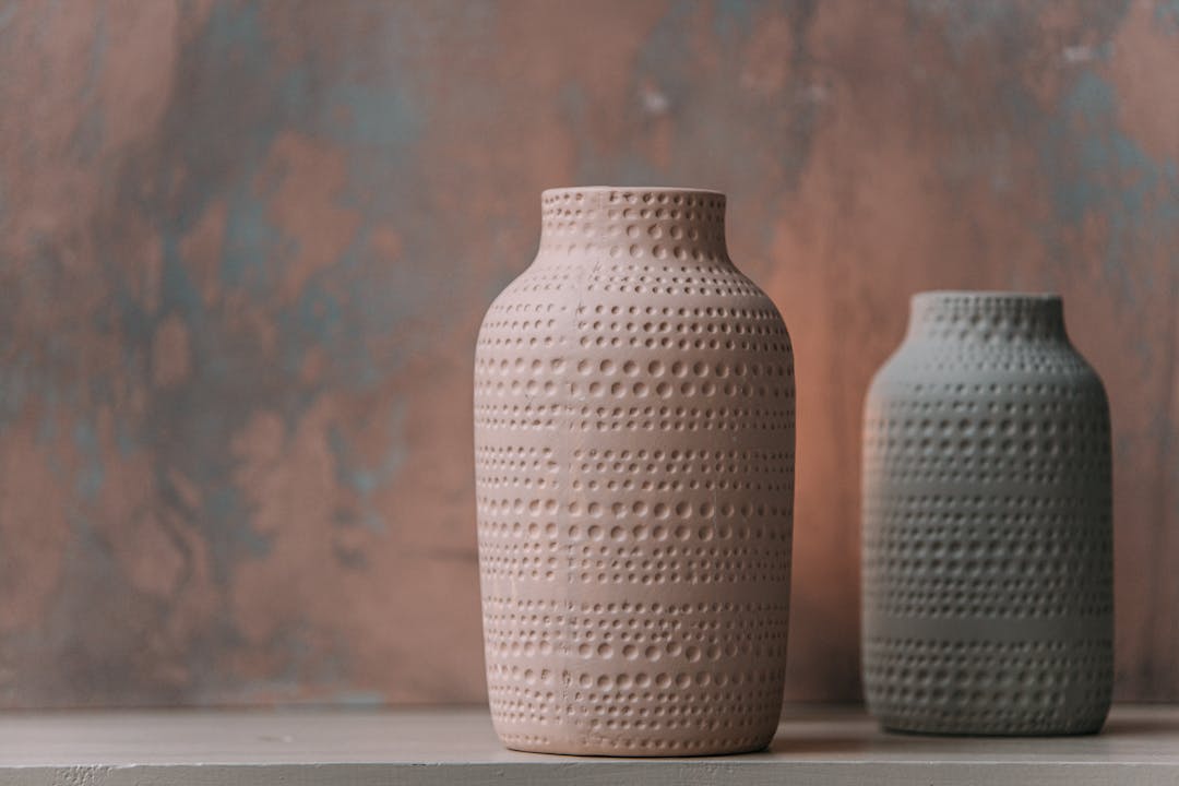 Matte ceramic vase